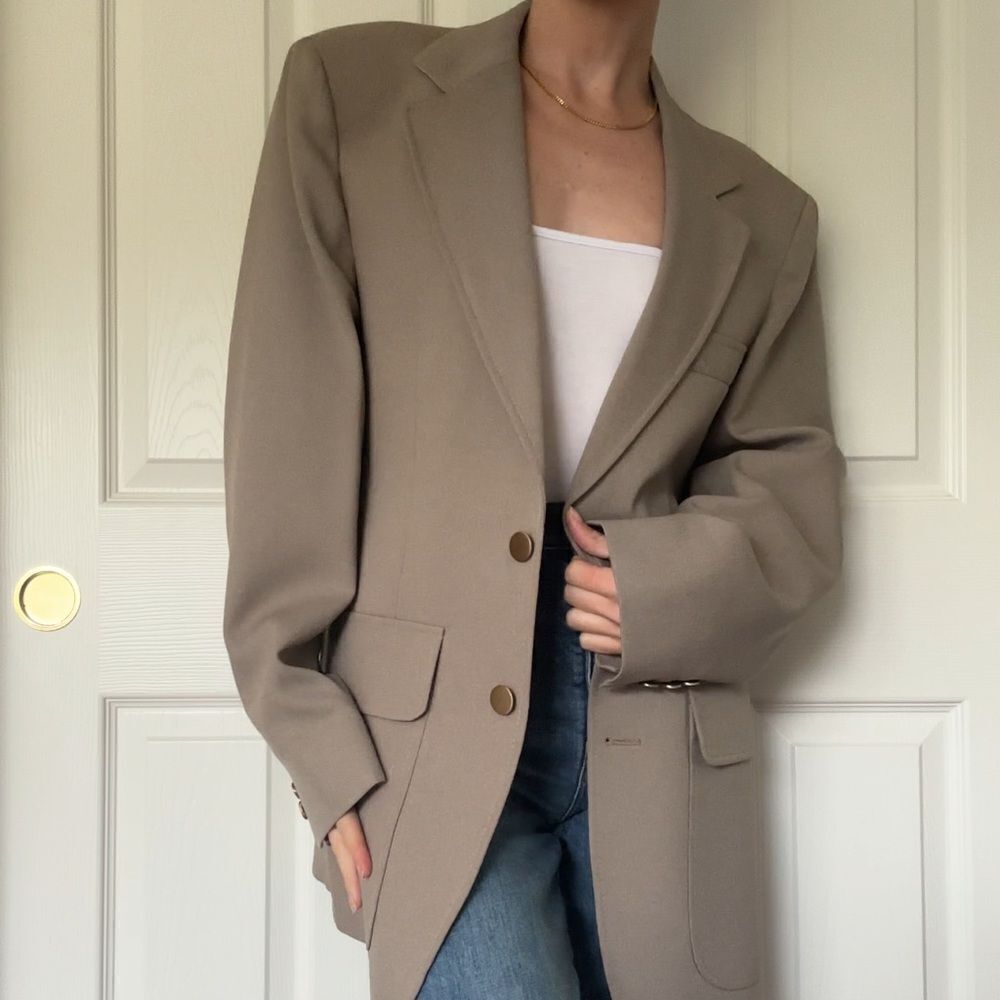Tan vintage blazer
